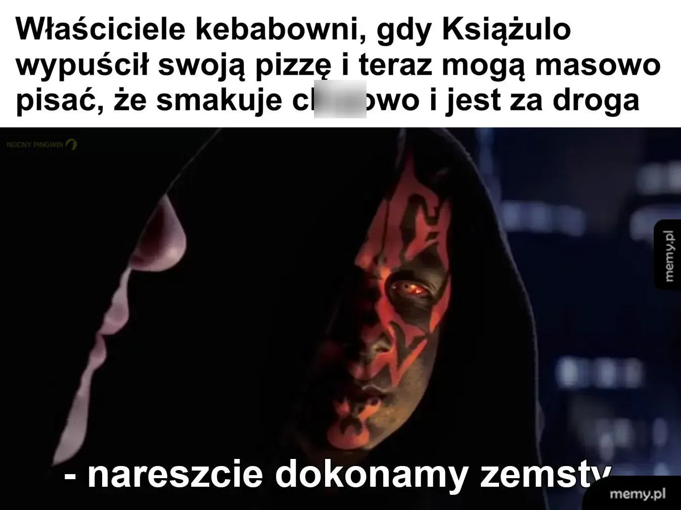 Mem z Darth Maulem i Palpatine'em z Gwiezdnych Wojen
