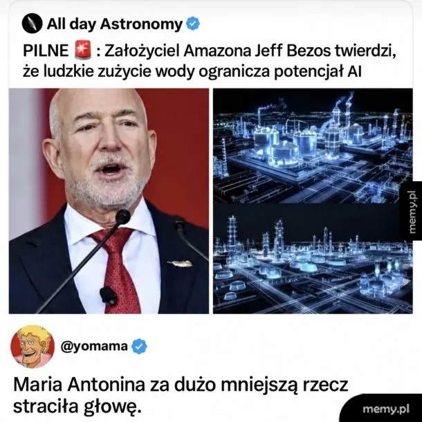 Mem z Jeffem Bezosom i komentarzem o Marii Antoninie