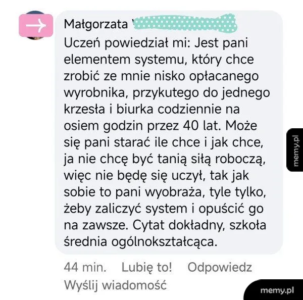 Intelektualne dorabianie ideologii do zwykłego lenistwa