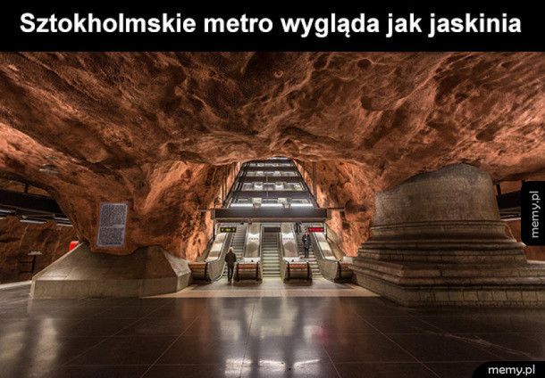 Sztokholmskie metro wygląda super
