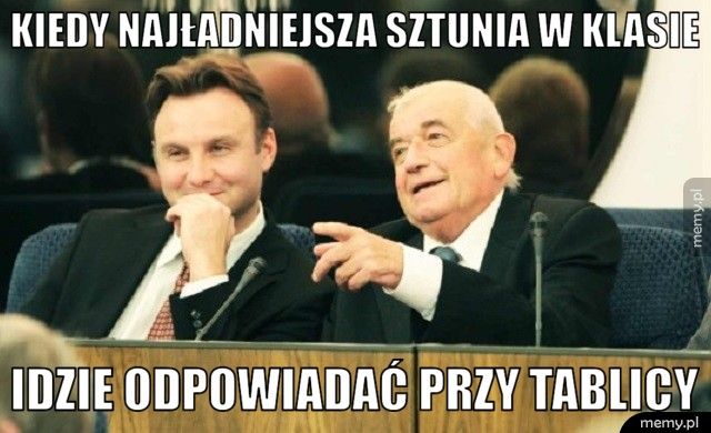 kiedy najładniejsza sztunia w klasie idzie odpowiadać przy tablicy