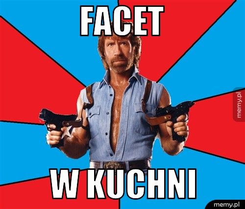 Facet w kuchni