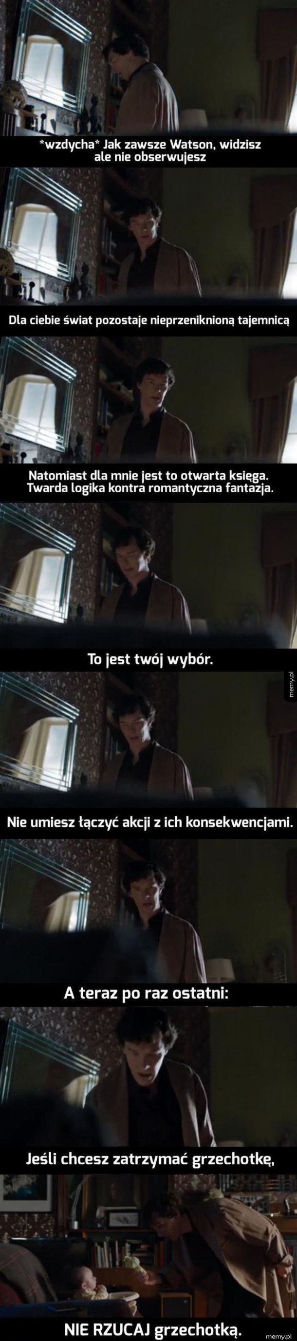 Sherlock i grzechotka