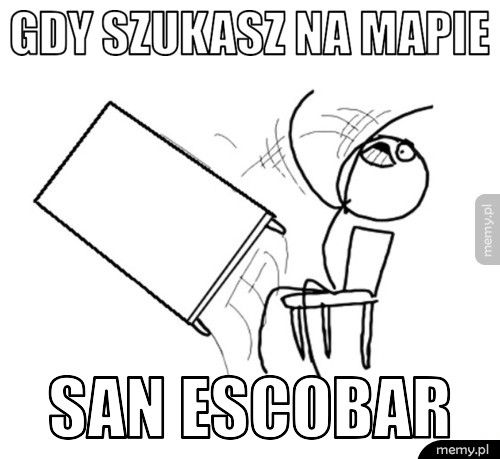 Gdy szukasz na mapie San Escobar