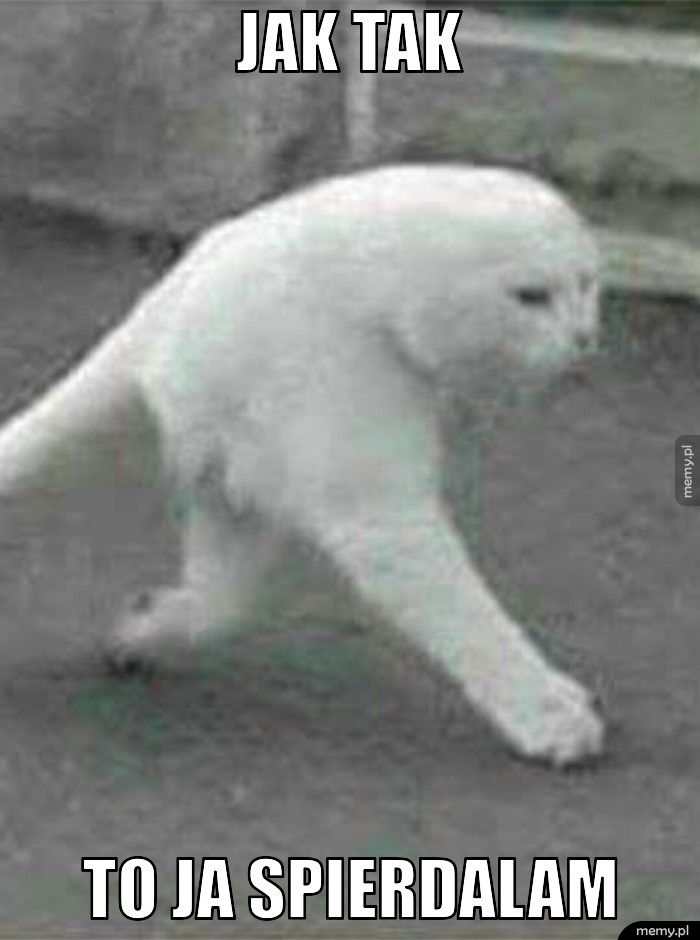 Jak tak To ja spierdalam