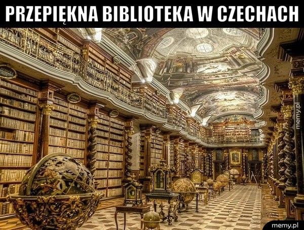 Przepiękna biblioteka w Czechach 