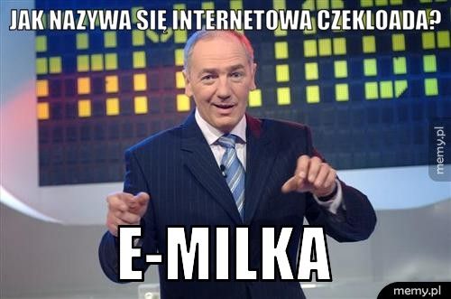 Jak nazywa się internetowa czekloada? E-milka