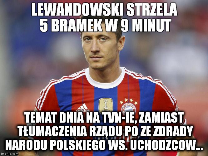 Lewandowski strzela 5 bramek w 9 minut