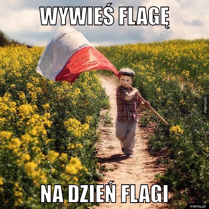 wywieś flagę na dzień flagi