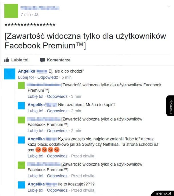 Zawartość widoczna tylko dla użytkowników Facebook Premium