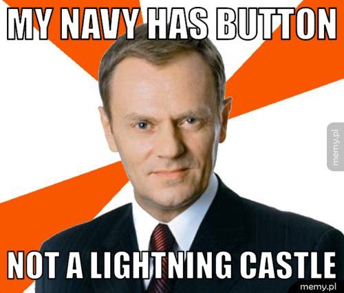  My navy has button not a lightning castle