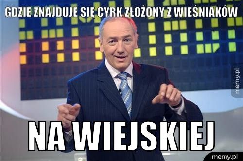 GDZIE ZNAJDUJE SIĘ CYRK ZŁOŻONY Z WIEŚNIAKÓW NA WIEJSKIEJ