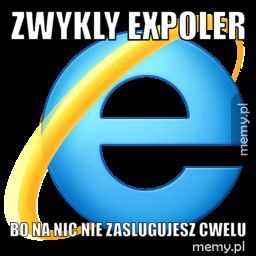 Zwykly Expoler Bo na nic nie zaslugujesz cwelu