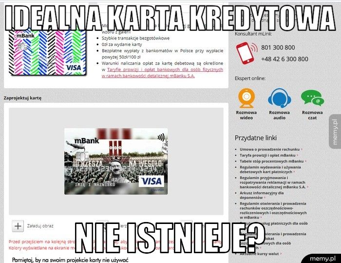 Idealna Karta kredytowa  nie istnieje?