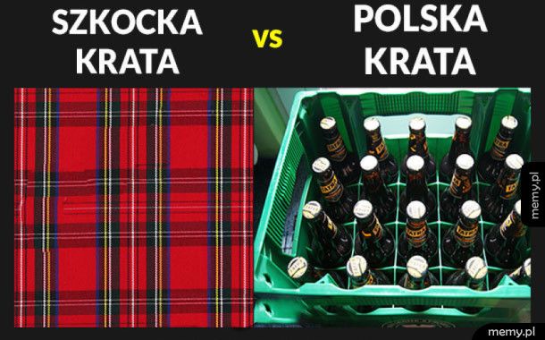 Szkocka krata vs polska krata