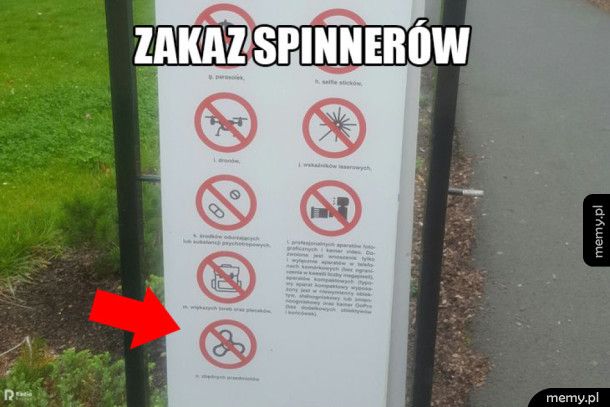 Zakaz spinnerów