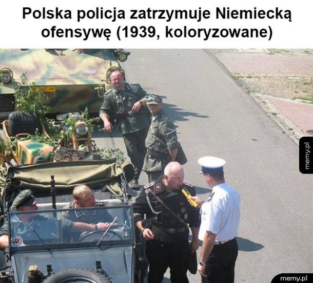 Dzielny polski policjant