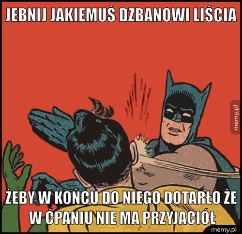 Jebnij jakiemuś dzbanowi liścia żeby w końcu do niego dotarło że w ćpaniu nie ma przyjaciół