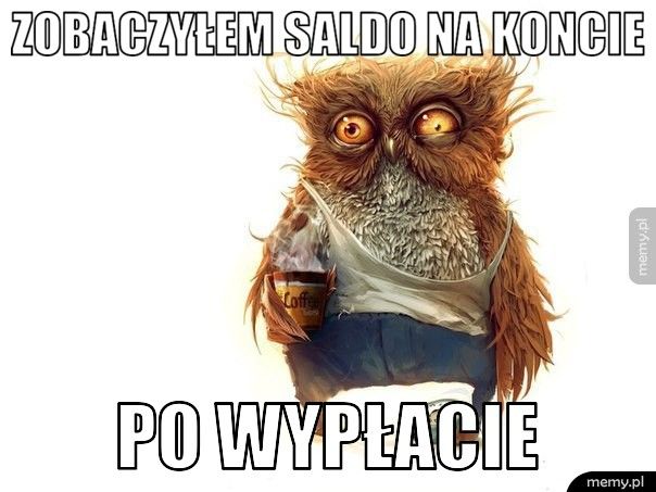 ZOBACZYŁEM SALDO NA KONCIE  PO WYPŁACIE