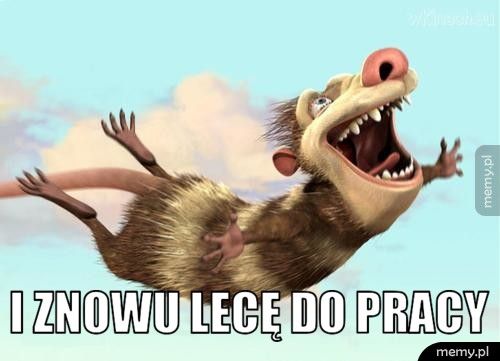  i znowu lecę do pracy