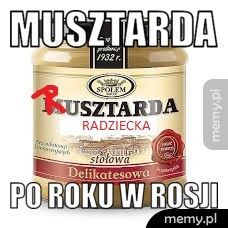 Musztarda po roku w rosji