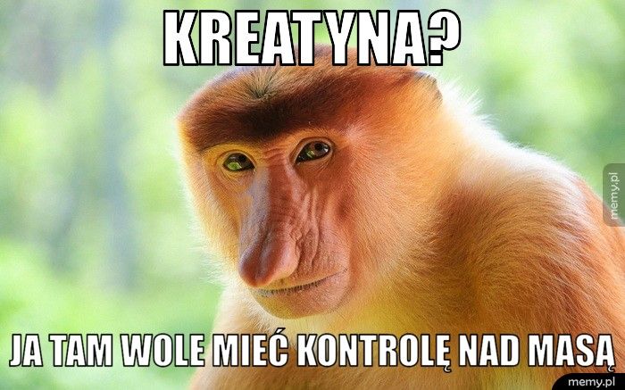 kreatyna? ja tam wole mieć kontrolę nad masą