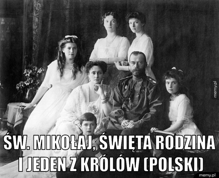  Św. Mikołaj, święta rodzina i jeden z królów (Polski)