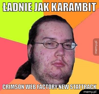 ładnie jak karambit Crimson Web factory new stattrack