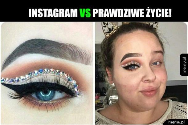 Instagram vs prawdziwe życie