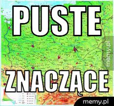 puste  znaczące