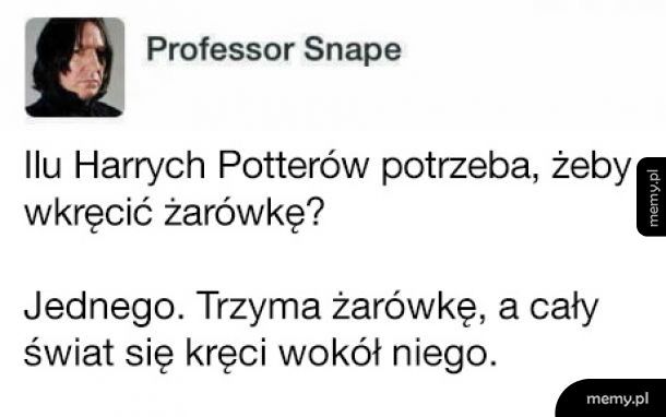 Ilu Harrych Potterów potrzeba żeby wkręcić żarówkę?