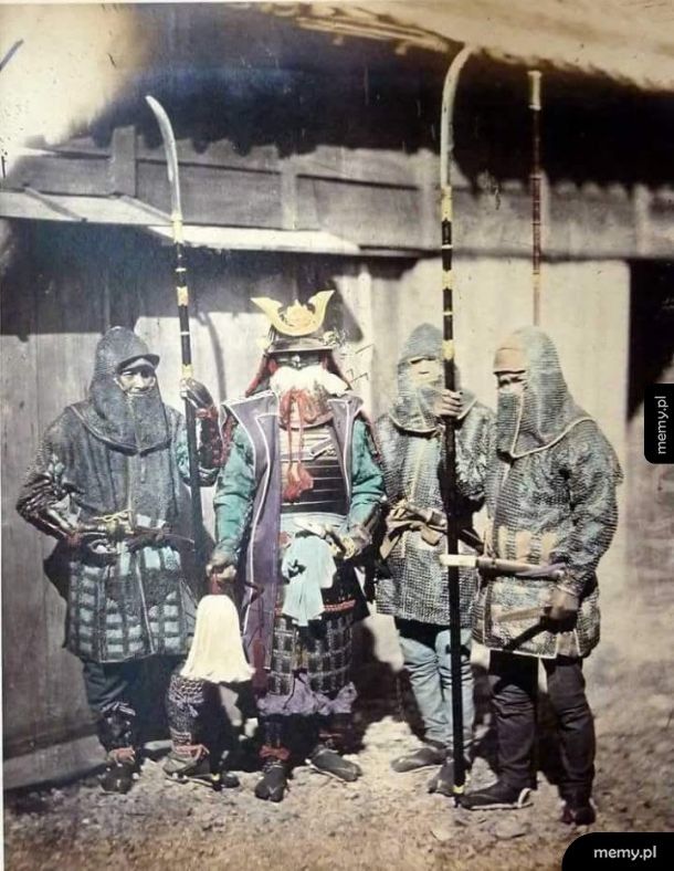 Zdjęcie prawdziwego samuraja i nobushi