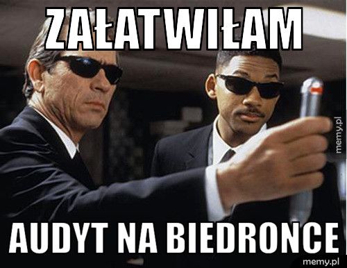 załatwiłam audyt na biedronce