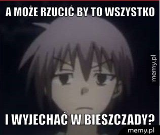 A może rzucić by to wszystko I wyjechać w bieszczady?
