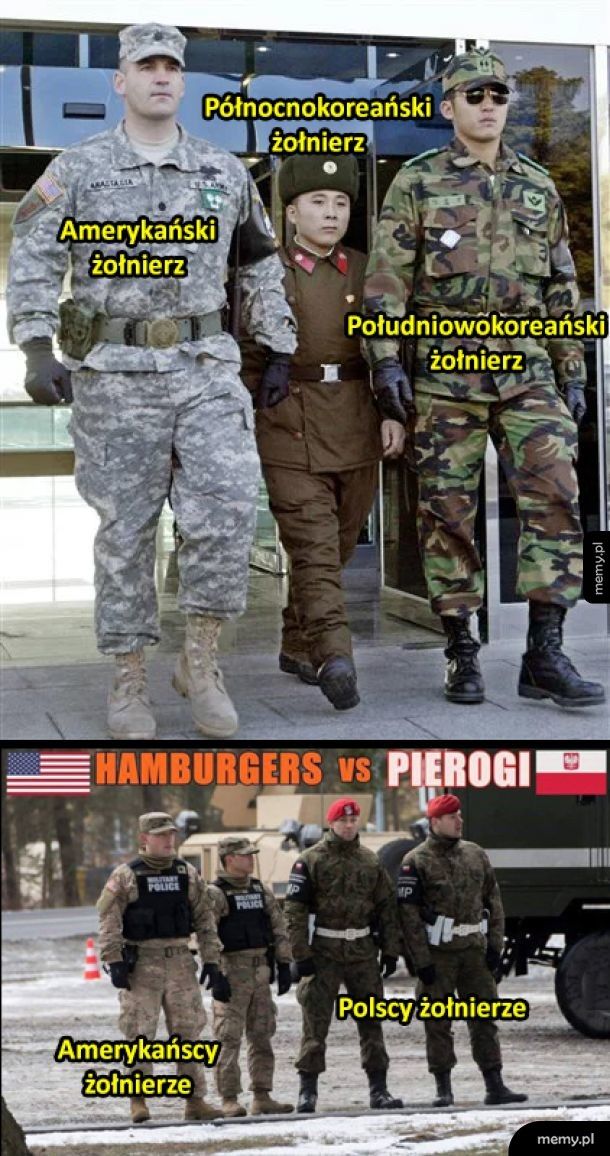 Żołnierze z różnych krajów