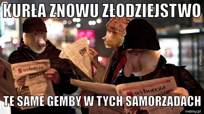 Kurła znowu złodziejstwo Te same gemby w tych samorządach