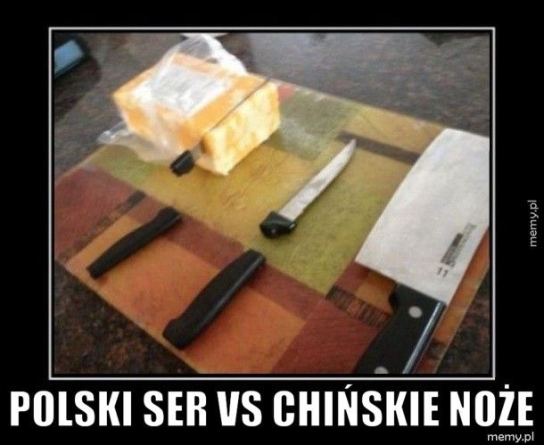  Polski ser vs chińskie noże