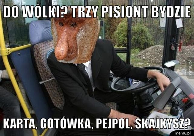 do wólki? trzy pisiont bydzie karta, gotówka, pejpol, skajkysz?