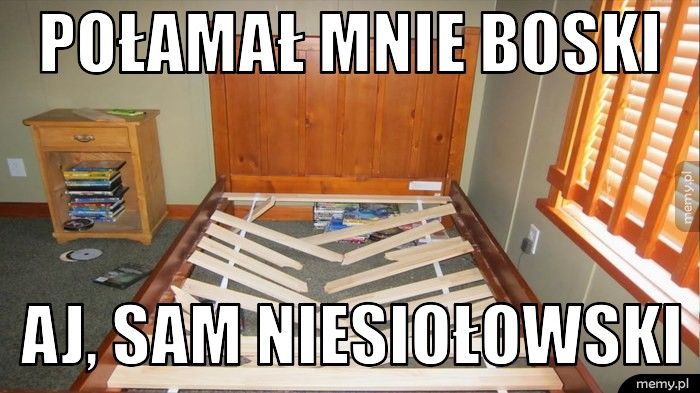 Połamał mnie Boski Aj, sam niesiołowski