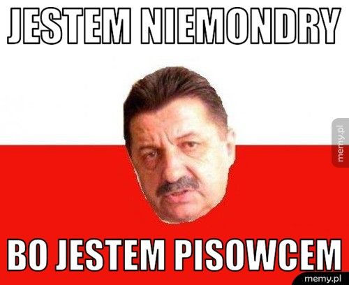 jestem niemondry bo jestem pisowcem