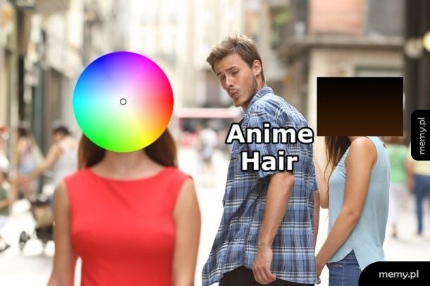 Włosy anime