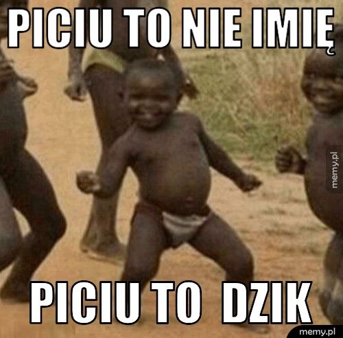 Piciu to nie imię Piciu to dzik