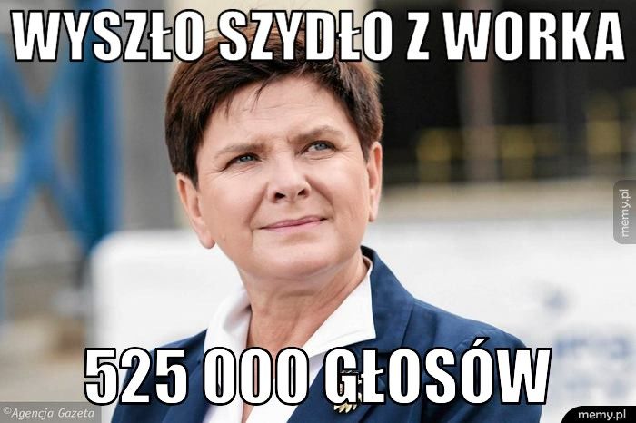 wyszło szydło z worka 525 000 głosów