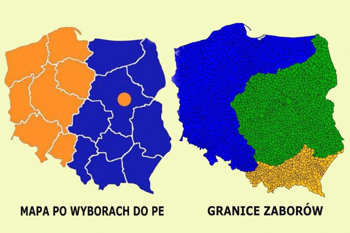 POLITYCZNA MAPA POLSKI