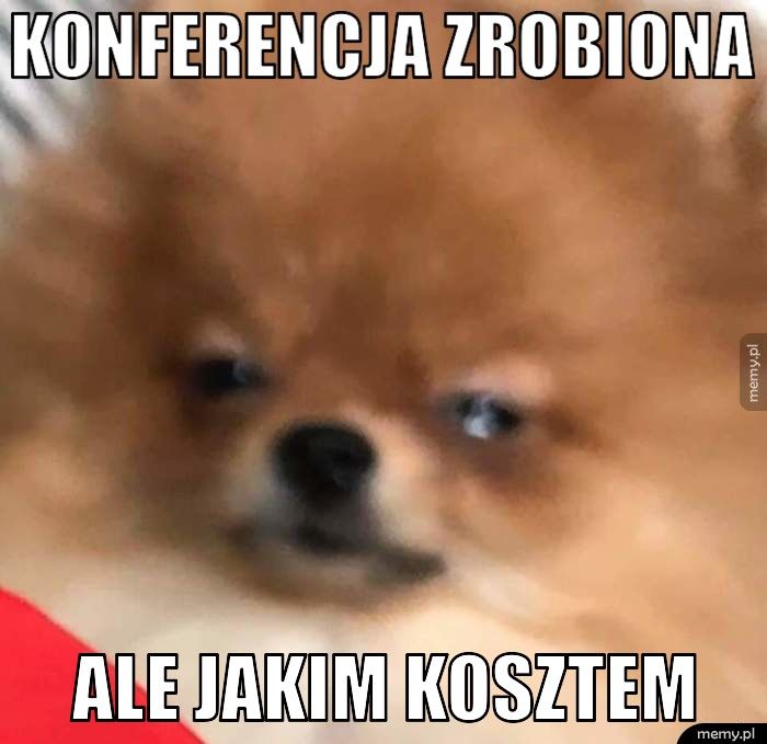 KONFERENCJA ZROBIONA  ALE JAKIM KOSZTEM 
