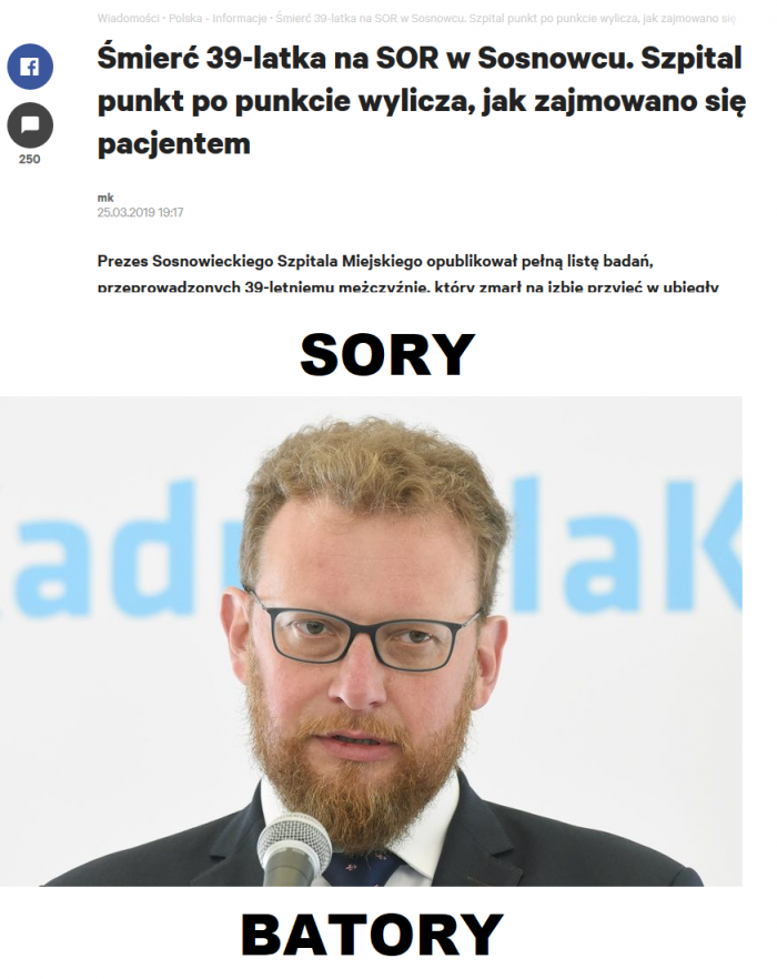 Przepraszam za SOR