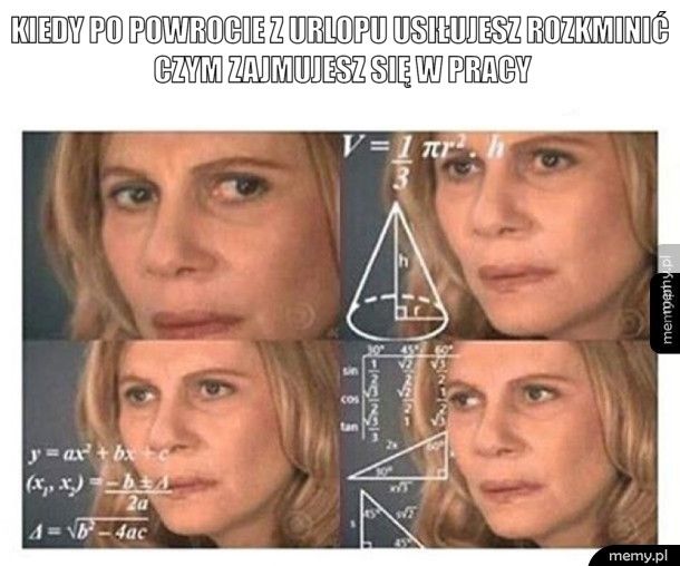KIEDY PO POWROCIE Z URLOPU USIŁUJESZ ROZKMINIĆ CZYM ZAJMUJESZ SI 