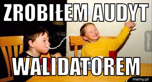 Zrobiłem audyt walidatorem