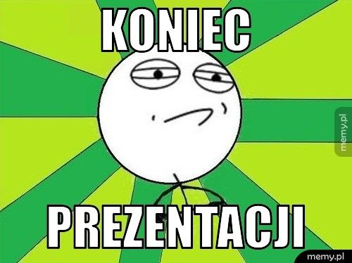 koniec prezentacji