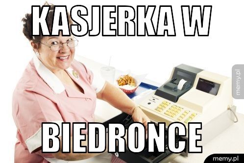kasjerka w biedronce
